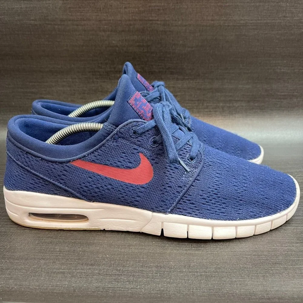 Nike SB Stefan Janoski Air Max Men's Size 9.5 Blue Athletic Shoes 631303-469